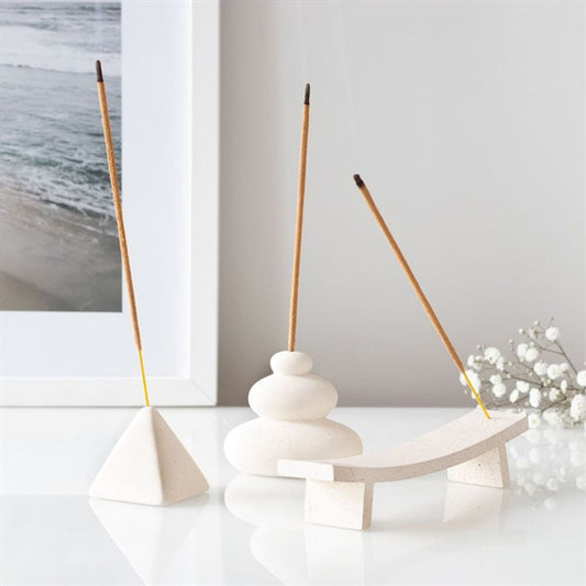 Cream Speckle Incense Ash Catcher